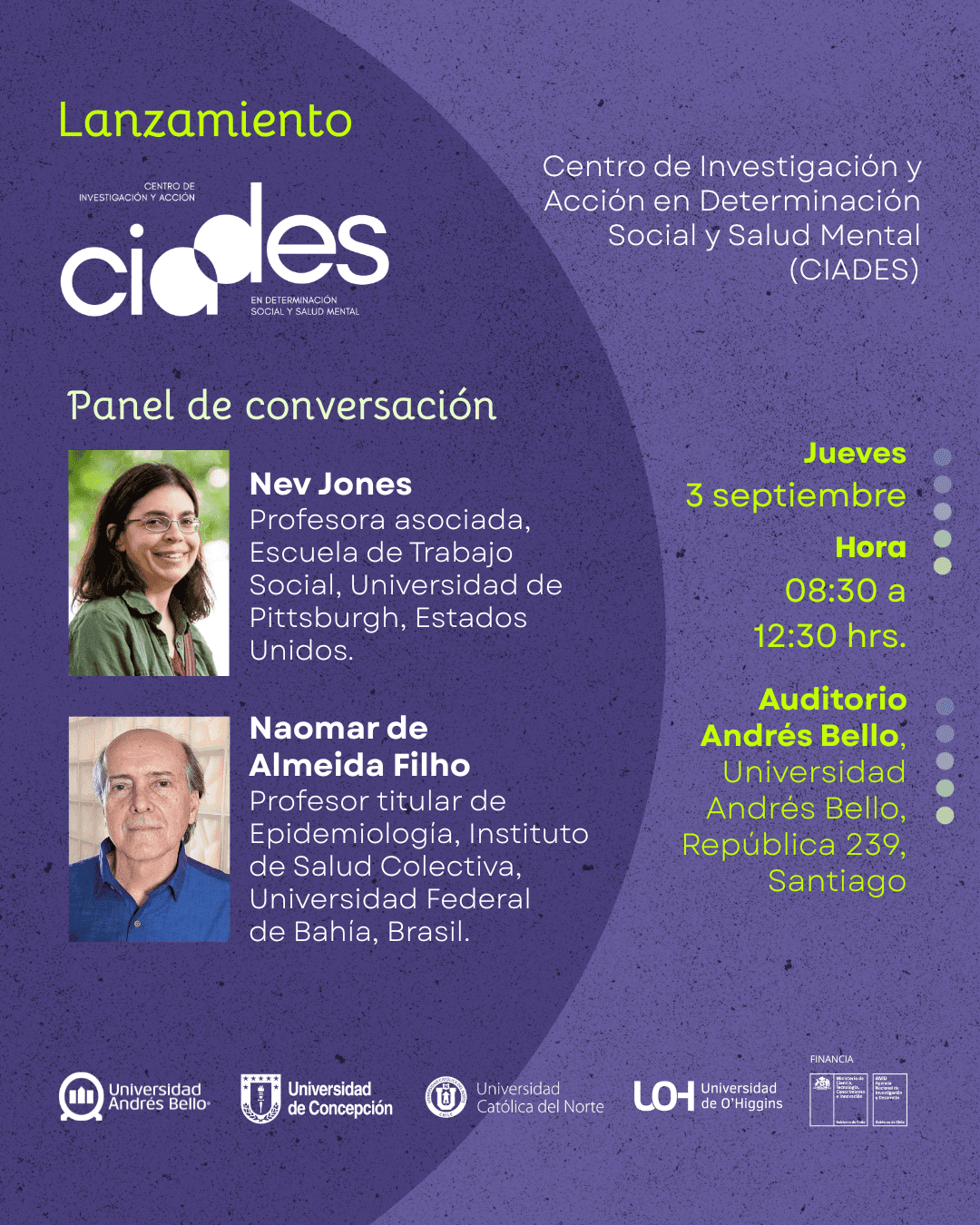 Imagen de la actividad: Les invitamos cordialmente al lanzamiento de CIADES